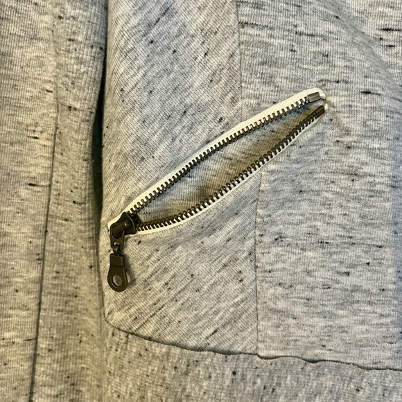 Zip up sweater/blazer in heather grey - Picture 3 of 4